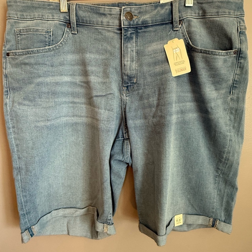 St. John's Bay Light Blue Jean Shorts for women
